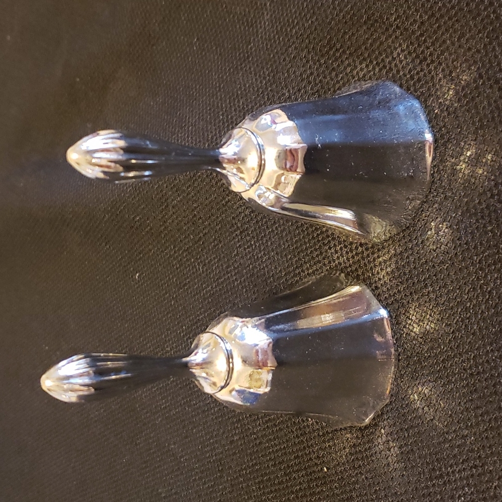 Pair of Silver toned bells